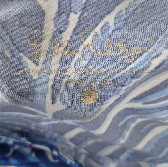 Lilly Pulitzer Laddie Top In Twilight Blue Early Riser Size XXS - Picture 4 of 8